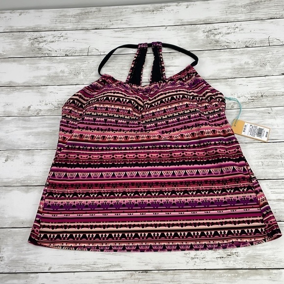 Kona Sol Other - TANKINI TOP SZ M NWT MULTI COLOR